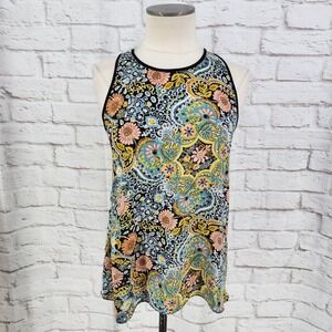 Loft Boho Tank Top William Morris Maximalist Floral Layering Pastel Size XS